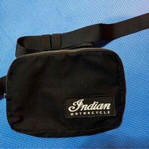Indian Motorcycle Black Crossbody Bag